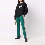 Palm Angle Sweatshirt Palm Angels Embroidered Crew Neck Long-Sleeved Sweater for Men and Women