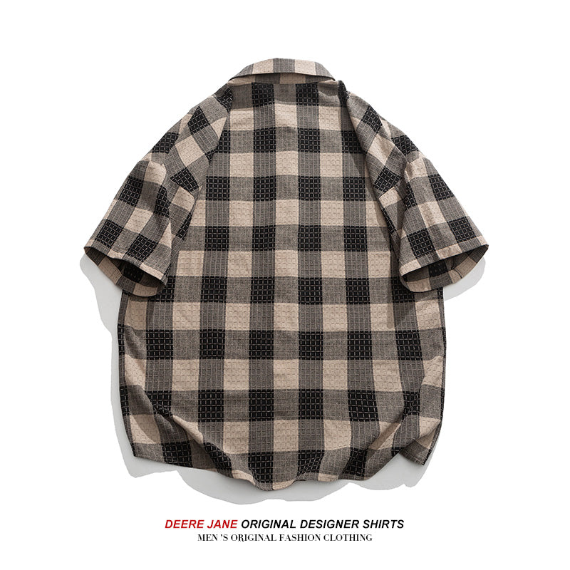 Men's Shirts Summer Versatile Short-Sleeved Shirt Men's Loose Casual