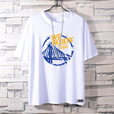 Basketball Sports T Shirt Summer Warriors Curry 30 Student Basketball Sports Breathable Short Sleeve T-Shirt Men