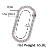 Chains Hip Hop Full Diamond Gold Plated Cuban Necklace Necklace Spectrum