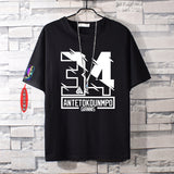 Basketball Sports T Shirt Basketball James 23 Kobe No. 24 Cotton Short-Sleeved T-Shirt Male Student Loose