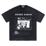 ERD T Shirts Melancholy Boy Gothic Printed Short Sleeve T-shirt Men and Women