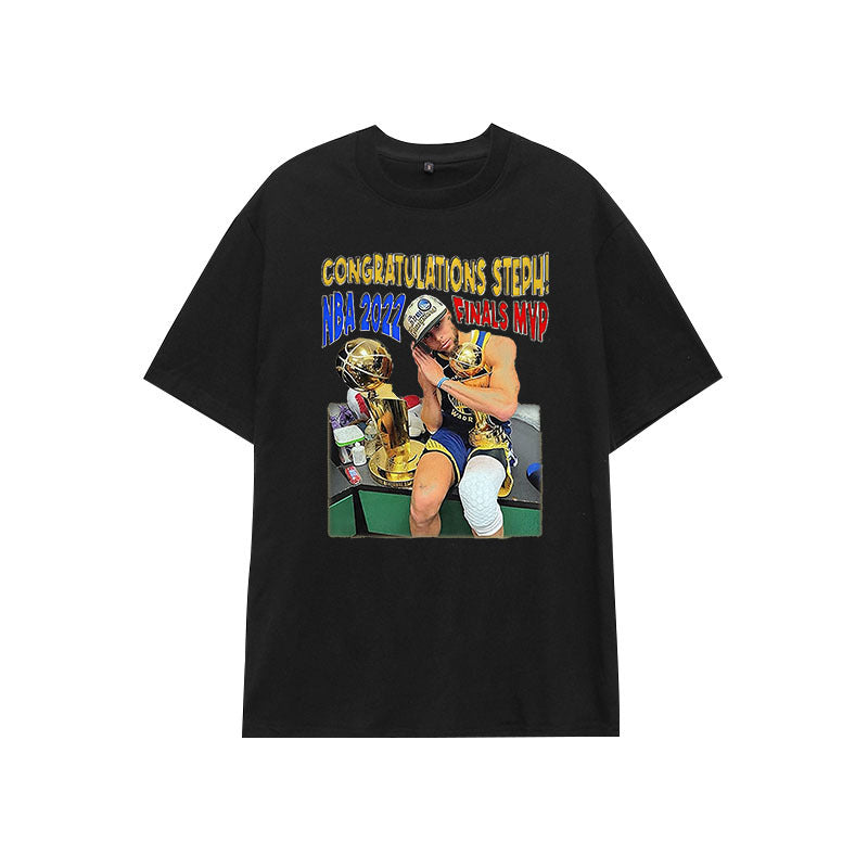 Basketball Sports T Shirt Loose Short Sleeve T-Shirt Boys Handsome Warrior Curry Basketball Sports Half Sleeve