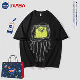 Nasa T Shirt T-Shirt Men Summer Trendy Loose Half-Sleeve Top