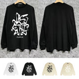 Purple Brand Long Sleeve T-Shirt Fashion Loose Long Sleeve Top