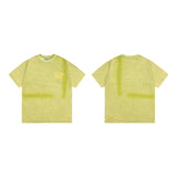Gallery Dept T-Shirt Ink-splashing Tie-dye Alphabet Short Sleeve T-Shirt