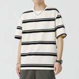 Mariner Shirt Summer Couple's Short-Sleeved T-shirt Japanese Leisure Loose