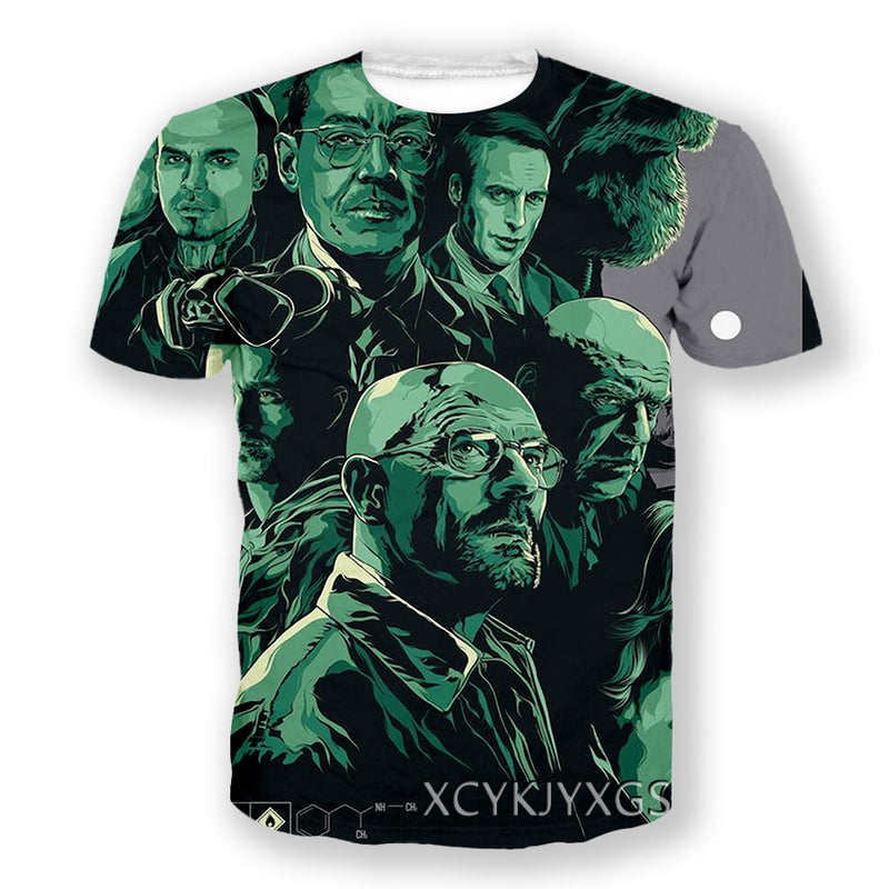 Heisenberg T Shirt Deadly Poison Artist Printed Round Neck Short Sleeve T-Shirt