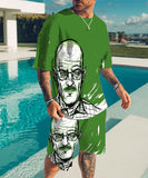 Heisenberg T Shirt T-Shirt Short Sleeve Suit 3d Deadly Poison Artist Printed Casual Sports