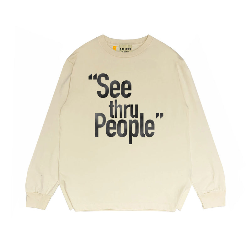 Gallery Dept Long Sleeved Shirt Fashion Brand Long Sleeve Long-Sleeved T-shirt Blouse