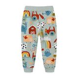 Boy Pants Children's Pants European and American Style Children Cartoon Printed Trousers Sports