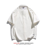 Men Shirts Short Sleeve Shirt Men's Summer Loose Leisure All-Matching Coat