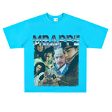 Film Star T Shirt Cotton Short Sleeve Loose round Neck Retro Minority Design T-shirt
