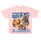 Film Star T Shirt Rescued Ginger Loose Retro Street American T-shirt Men and Women