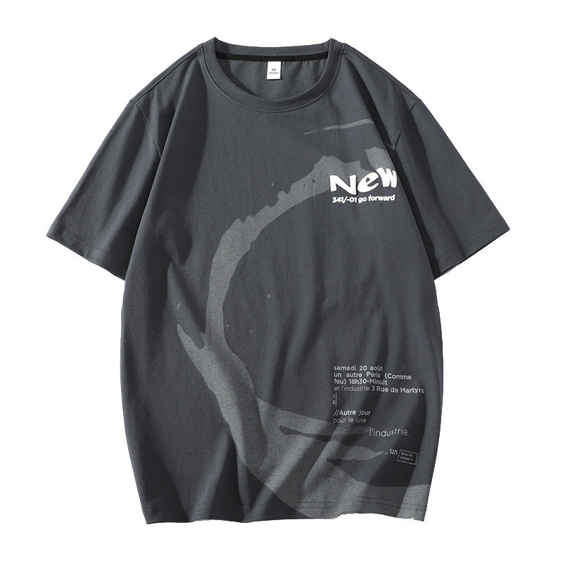 Nasa T Shirt Short-Sleeved T-Shirt Summer White Round Neck Printing