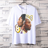 Basketball Sports T Shirt Basketball Sports Student Handsome Lakers Kobe Short Sleeve T-Shirt Men