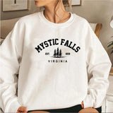 Falls Virginia Sweatshirt Plus Size O-neck T-shirt