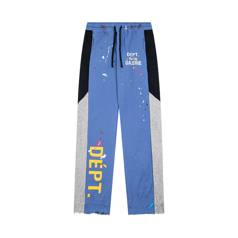 Gallery Dept Sweatpants Hand-painted ink-splashing contrasting casual trousers