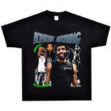Basket Ball Star T Shirt Basketball Kyrie Irving Short Sleeve Printed American T-Shirt Retro Pure Cotton