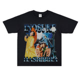 Film Star T Shirt Old Movie Singin'in the Rain Loose Retro Street Pure Cotton American T-shirt Men and Women