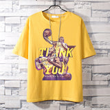 Basketball Sports T Shirt Basketball Sports Student Handsome Lakers Kobe Short Sleeve T-Shirt Men