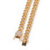 Chains 18K 10mm Clavicle Chain Zircon Cuban Chain Spectrum Royalty