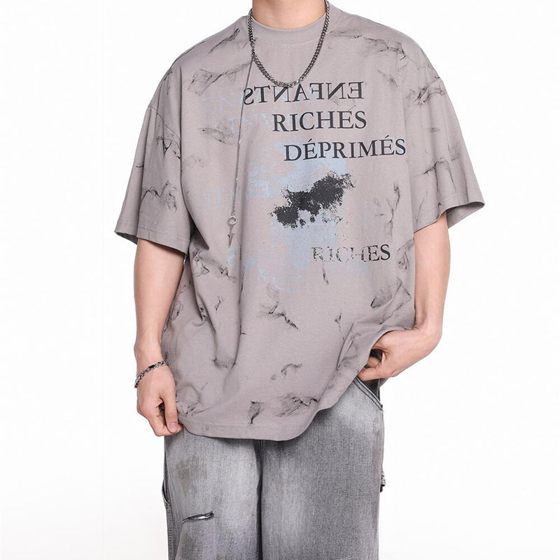 ERD T Shirts Loose Short Sleeve Vintage