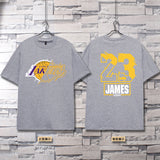 Basketball Sports T Shirt Nba Basketball Clothes Warriors Lakers Short Sleeve T-Shirt Men'S Loose