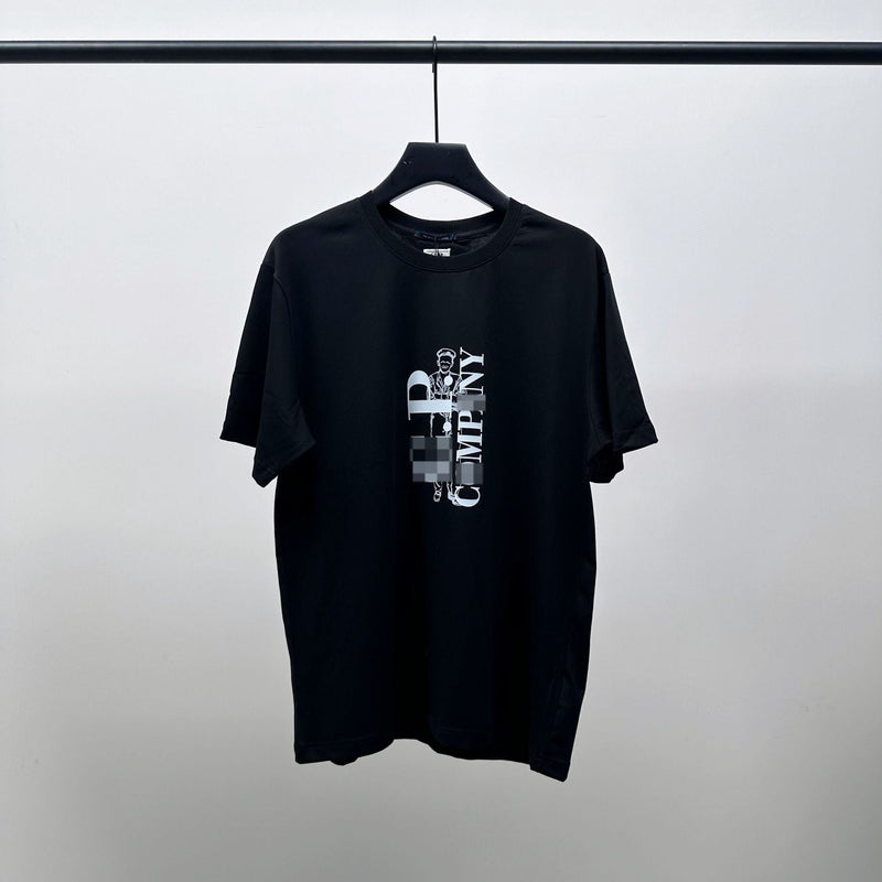 Cp Company T Shirts Men's Cotton Embroidered Casual Crew Neck