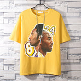 Basketball Sports T Shirt Basketball Sports Student Handsome Lakers Kobe Short Sleeve T-Shirt Men
