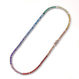 Chains 4mm Color Zircon Tennis Chain Hip Hop Royalty Spectrum