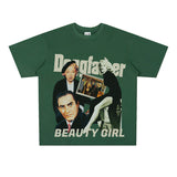 Film Star T Shirt Loose Heavy Retro Street Cotton American T-shirt Men and Women