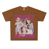 Film Star T Shirt Loose Retro Street T-shirt Men and Women Same Style