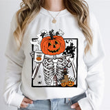 Drinking Coffee Women Sweatshirts