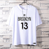 Basketball Sports T Shirt Nba Basketable Nets Team Owen 11 Sports Pure Cotton T-Shirt Male Summer Round Neck All-Matching Student