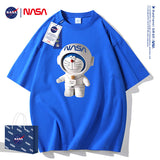 Nasa T Shirt Cotton Short-Sleeved T-Shirt Couple Summer Student Half Sleeve T-Shirt