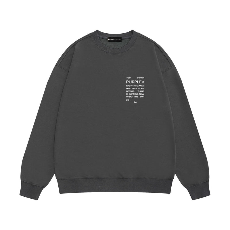 Purple Brand Sweatshirt Loose Crew Neck Sweater