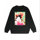 Purple Brand Long Sleeve T-Shirt Fashion Loose Long Sleeve Top