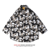Men Shirts Loose Printed Shirt Men's Summer Shirt Coat