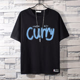 Basketball Sports T Shirt Curry Champion Pure Cotton Loose Short Sleeve T-Shirt Male Student Handsome Casual
