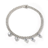 Chains Love Splicing Cuban Chain Zircon Necklace St. Valentine's