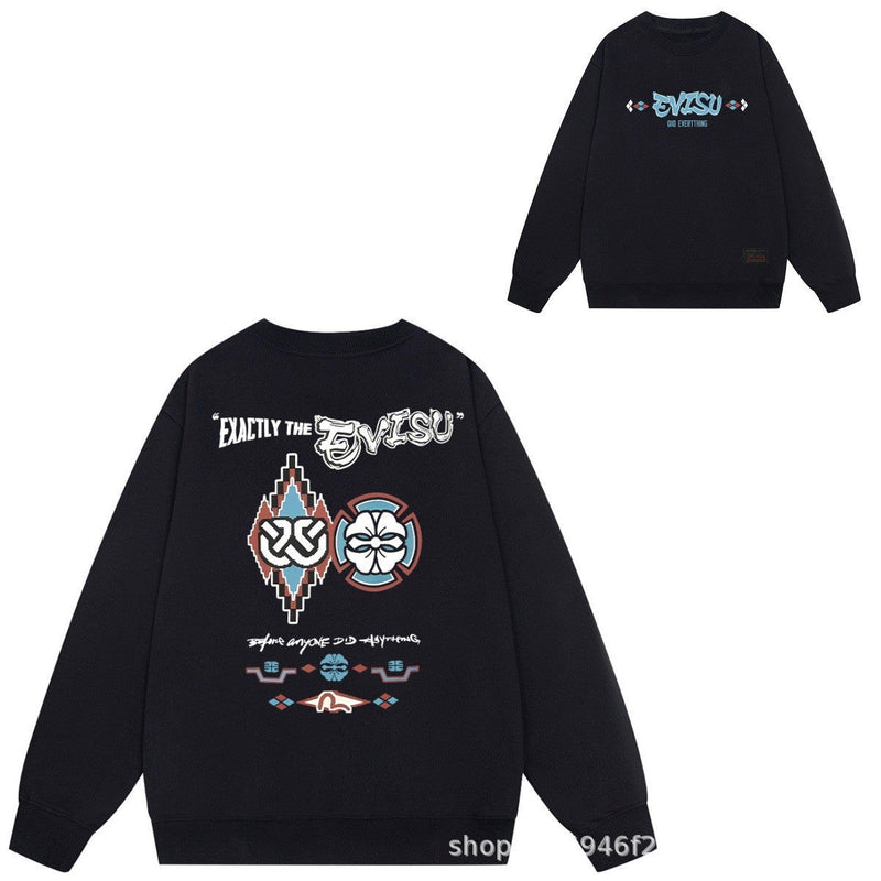 Evisu Sweatshirts Loose Casual Men and Women