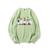 Halloween Sweatshirt Retro Dog Ghost