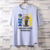Basketball Sports T Shirt Curry Champion Pure Cotton Loose Short Sleeve T-Shirt Male Student Handsome Casual