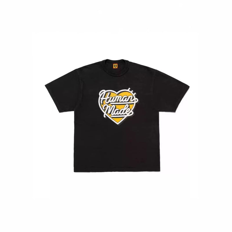 Men T-shirts human made love pattern loose short sleeve T-shirt
