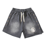 Men Shorts Wash Black Old Casual Shorts Hot Pants
