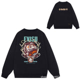 Evisu Sweatshirts Loose Casual Men and Women