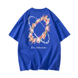 Nasa T Shirt Loose Men'S And Women'S Short-Sleeved Couple T-Shirt