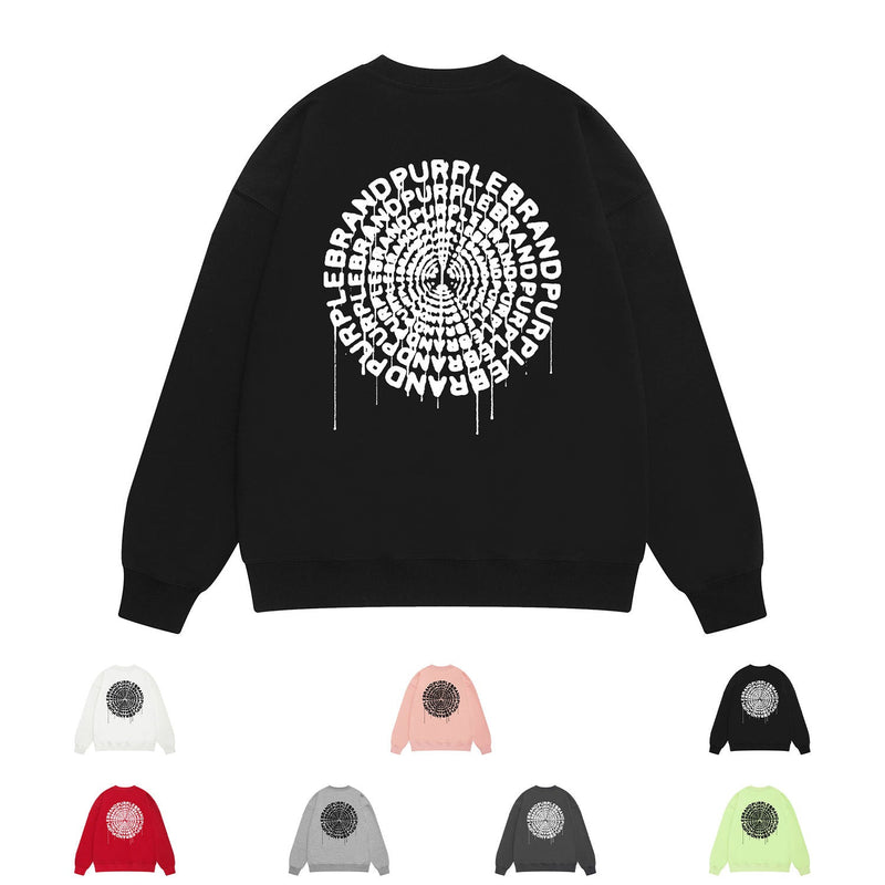 Purple Brand Sweatshirt Loose Crew Neck Sweater
