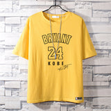 Basketball Sports T Shirt Commemorative Kobe No. 24 Short Sleeve T-Shirt Male Student Basketball Loose Sports